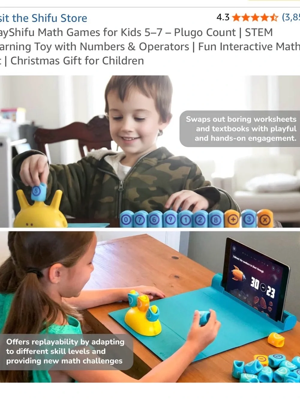 Plugo Kids Gamepad & Learning Kit Set - Blue
